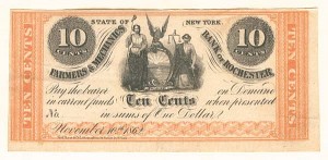 Farmers and Mechanics Bank of Rochester - Fractional Currency - SOLD